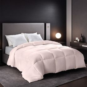 Pink Extra Large Plump Thick Duvet Enhanced Warmth Skin Friendly Comfort. Fits Single Double Beds. Luxury Hotel Grade Insert For Bedroom Use. Per (Option: Pink-XXL)