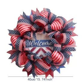 1PC Wooden tags for Independence Day, patriotic American homes, rural areas, wooden walls, door decorations, wooden crafts (Color: 80, size: 40*40*0.5cm)