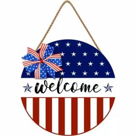 1PC Wooden tags for Independence Day, patriotic American homes, rural areas, wooden walls, door decorations, wooden crafts (Color: 131, size: 30*30*0.5cm)