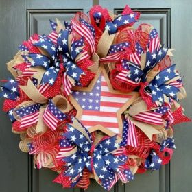 1PC Wooden tags for Independence Day, patriotic American homes, rural areas, wooden walls, door decorations, wooden crafts (Color: 106, size: 40*40*0.5cm)