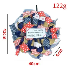 1PC Wooden tags for Independence Day, patriotic American homes, rural areas, wooden walls, door decorations, wooden crafts (Color: 120, size: 20*20*0.5cm)
