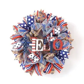 1PC Wooden tags for Independence Day, patriotic American homes, rural areas, wooden walls, door decorations, wooden crafts (Color: 110, size: 30*30*0.5cm)