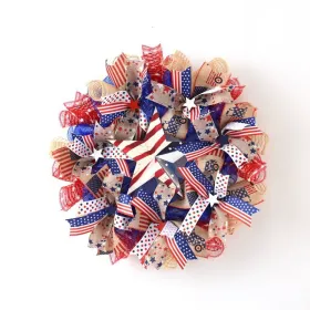 1PC Wooden tags for Independence Day, patriotic American homes, rural areas, wooden walls, door decorations, wooden crafts (Color: 108, size: 40*40*0.5cm)