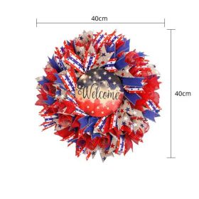 1PC Wooden tags for Independence Day, patriotic American homes, rural areas, wooden walls, door decorations, wooden crafts (Color: 112, size: 30*30*0.5cm)