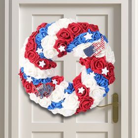 1PC Wooden tags for Independence Day, patriotic American homes, rural areas, wooden walls, door decorations, wooden crafts (Color: 124, size: 20*20*0.5cm)