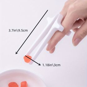 1pc Finger Snack Chopsticks For Gamers, Snack Clips, Gaming Finger Sleeves, Game Controllers, Game Accessories, Cell Phones Accessories, Finger T (Color: White)