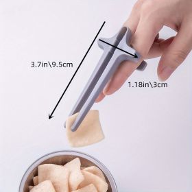 1pc Finger Snack Chopsticks For Gamers, Snack Clips, Gaming Finger Sleeves, Game Controllers, Game Accessories, Cell Phones Accessories, Finger T (Color: Gray)